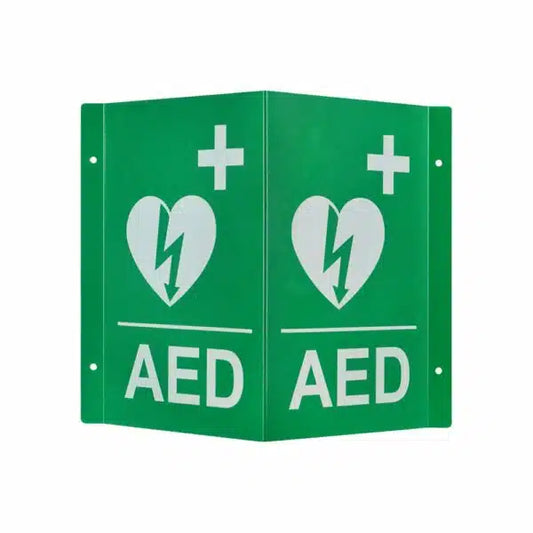 Anzcor AED Angle Sign - 3 Dimensional