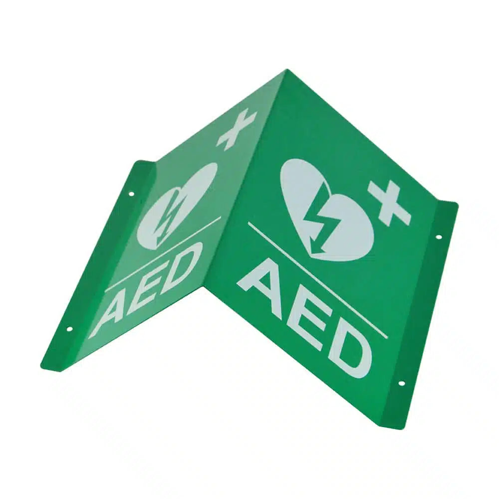 Anzcor AED Angle Sign - 3 Dimensional