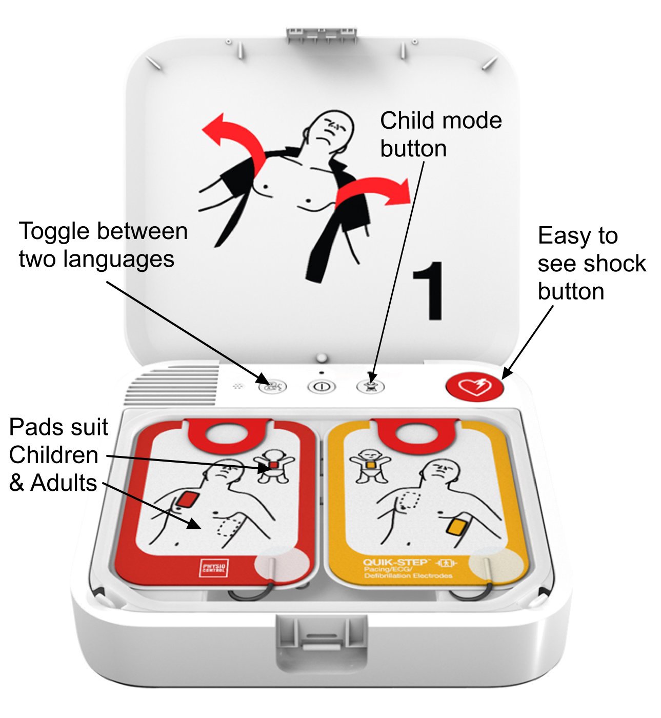 Lifepak® CR2 Trainer Device plus Bag